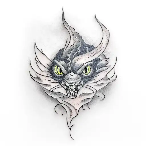 A cabin tattoo in the theme of Evermore by Taylor Swift tattoo design idea