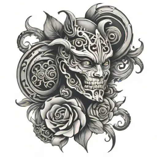 777 tattoo design idea