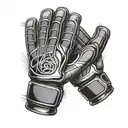 goalkeeper glove save tattoo design idea