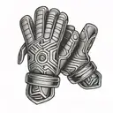 goalkeeper glove save tattoo design idea