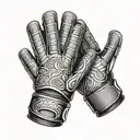 goalkeeper glove save tattoo design idea