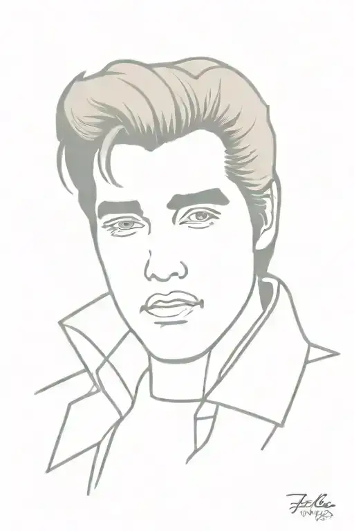elvis Presley tattoo design idea