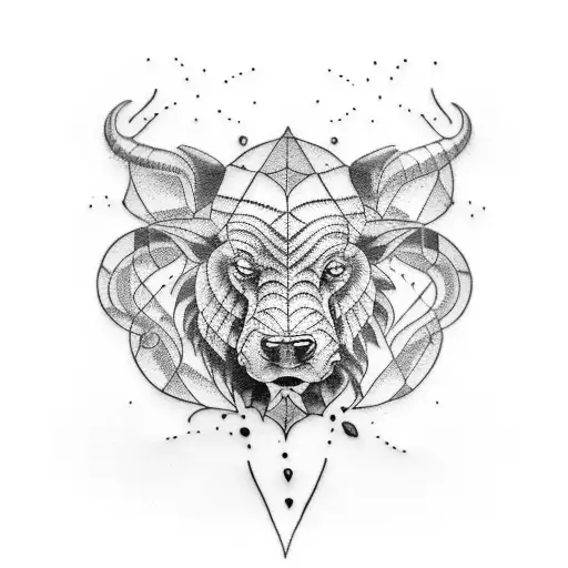 Animal-themed wine glass tattoo design idea