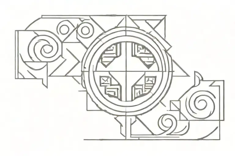 hmong design inspired tattoo design idea