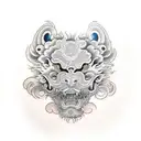 Foo Dog tattoo design idea