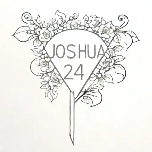 Joshua 24:15 tattoo design idea