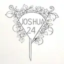 Joshua 24:15 tattoo design idea