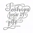 Joshua 24:15 tattoo design idea