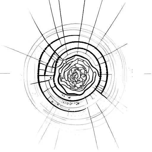 full hand line; impermanence of life; lifelines; flow; unpredictability tattoo design idea