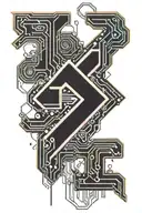 414 in bubble letters tattoo design idea