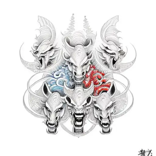 Four Horsemen of the Apocalypse tattoo design idea