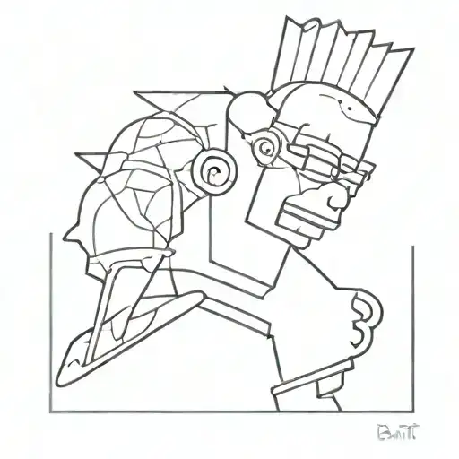 Bart tattoo design idea