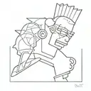Bart tattoo design idea