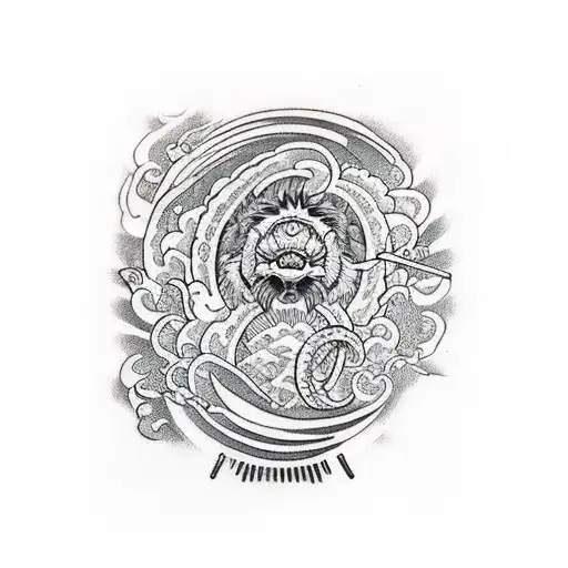 burning good vibes pleasures tattoo design idea