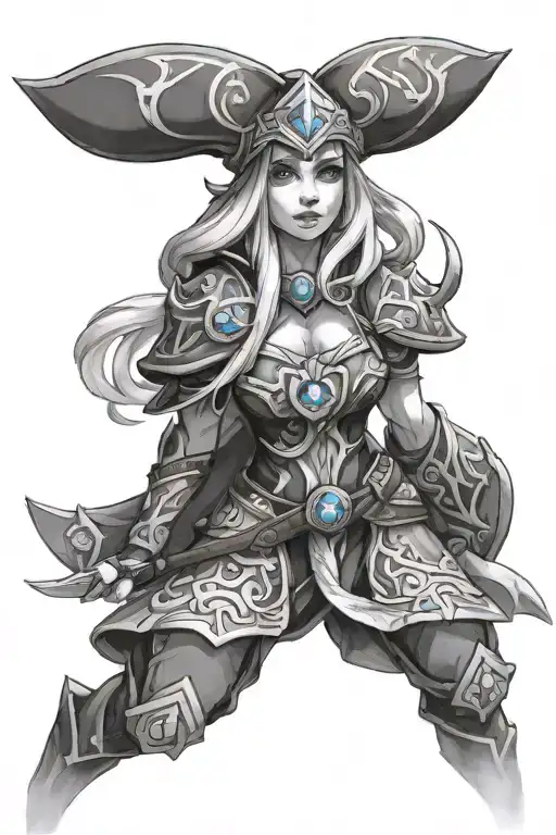 ice crystal maiden dota 2 tattoo design idea