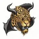  casco pantera tattoo design idea