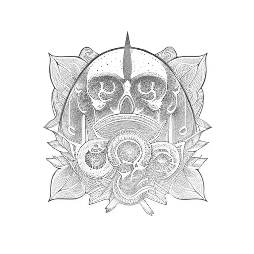 orange slice tattoo design idea