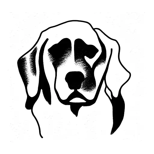 women with 3 Labrador  tattoo design idea
