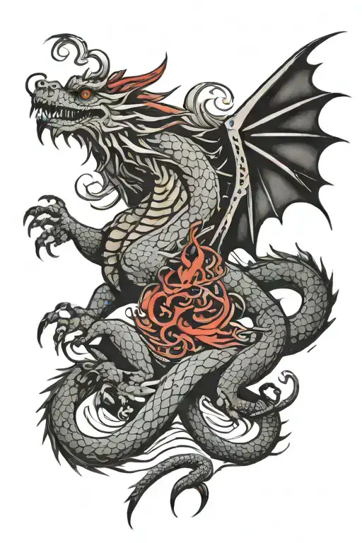 Dragon welsh dragon tattoo design idea