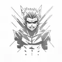 bakugo tattoo design idea