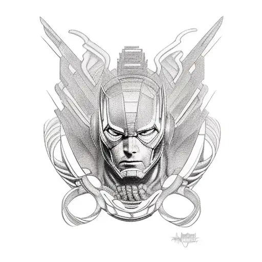 marvel tattoo design idea