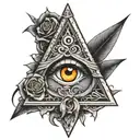 illuminati ax tattoo design idea
