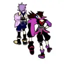 kingdom hearts sleeve tattoo design idea