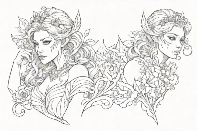 Azure Gianna Claudio Aguilar tattoo design idea