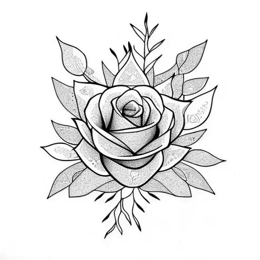 scalpel and plant tattoo design idea