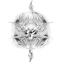 spiral of thorn branches True detective movie tattoo design idea