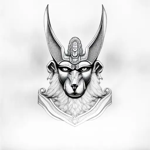 Anubis tattoo design idea