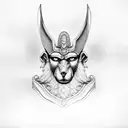 Anubis tattoo design idea