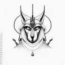 Anubis tattoo design idea
