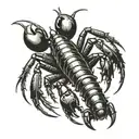 crayfish  tattoo design idea