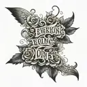 everlong lyrics written tattoo design idea