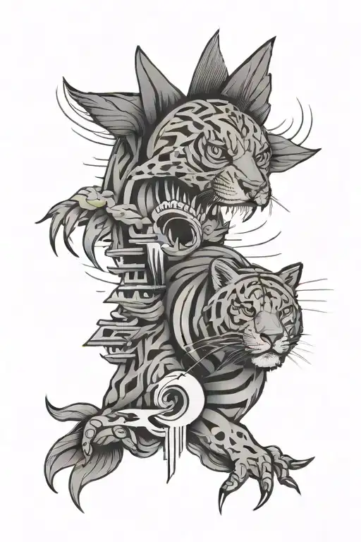 memphis tattoo design idea