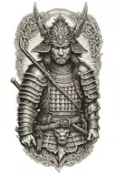 black wolf tattoo design idea