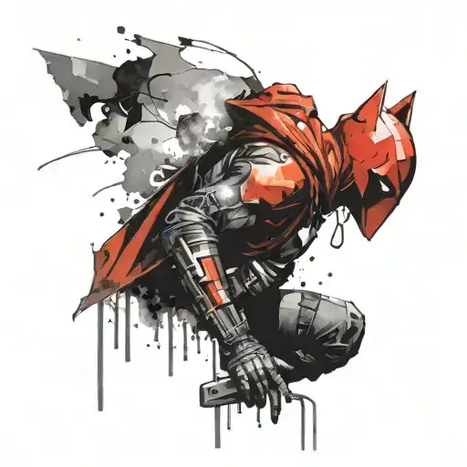 Red hood from DC comics tattoo design idea