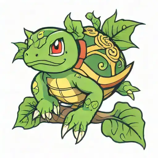 turtwig from pokemon tattoo tattoo design idea