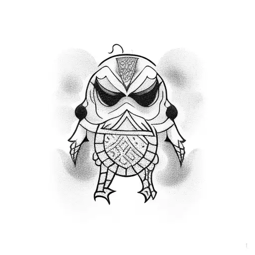 Never give up tattoo design idea