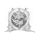 Never give up tattoo design idea
