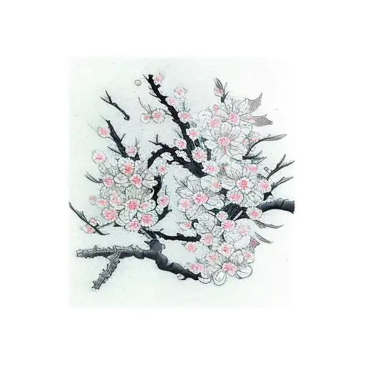 Cherry Blossom tattoo design idea