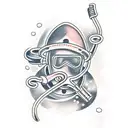 Scuba tattoo design idea
