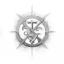 Chi Rho tattoo design idea