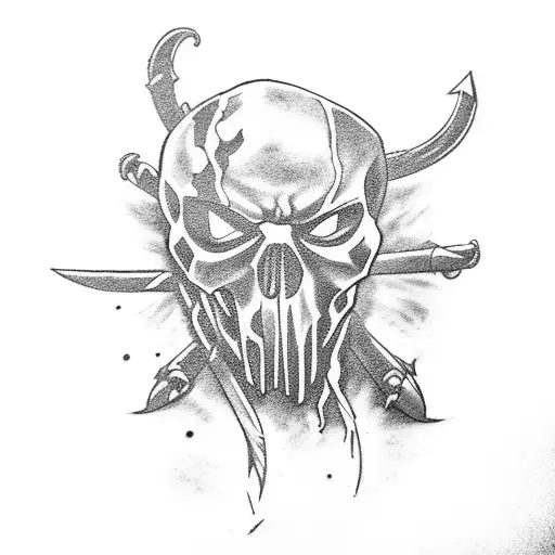 ghostface, pirates of the caribbean, saw, deadpool tattoo design idea
