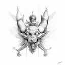 Archangle Michael and Raphael tattoo design idea