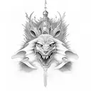 Archangle Michael and Raphael tattoo design idea