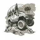 off road vehicles tattoo design idea