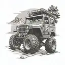 off road vehicles tattoo design idea