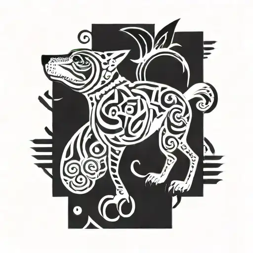 Canary Presa Dog tattoo design idea